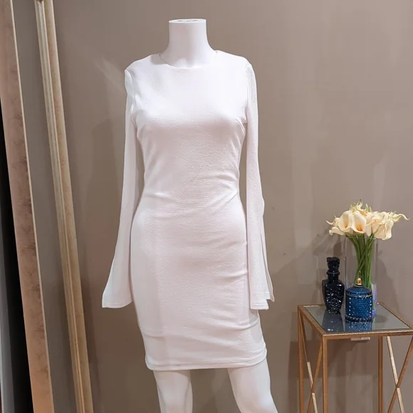 knee length dresses for ladies Calissa Long Sleeve Mini Dress Limoncello / S